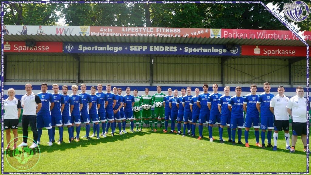 Mannschaftsfoto des Würzburger FV